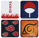 ABYstyle Naruto Shippuden - Set 4 Coasters "Emblems"
