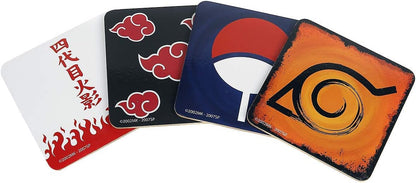 ABYstyle Naruto Shippuden - Set 4 Coasters "Emblems"