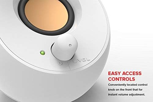 Creative Pebble Modern 2.0 USB powered Compact Speaker Sound System with Clear Sound for Computer, PC, Laptop, Mac