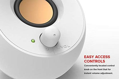 Creative Pebble Modern 2.0 USB powered Compact Speaker Sound System with Clear Sound for Computer, PC, Laptop, Mac