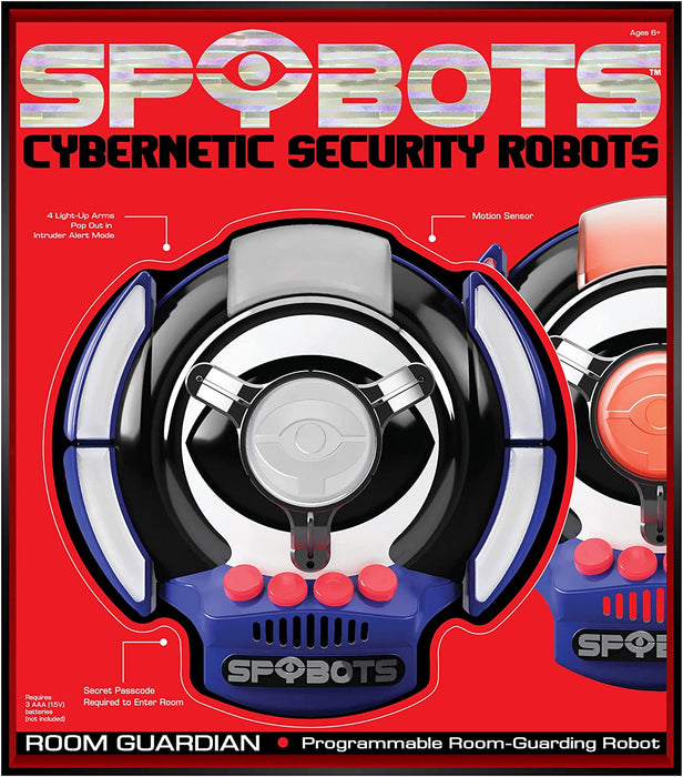 NSI International SpyBots Room Guardian - security robot! Motion activated. Fun Boys gadget toys. Ideal christmas/birthday present. Suitable from 6 years. (68404
