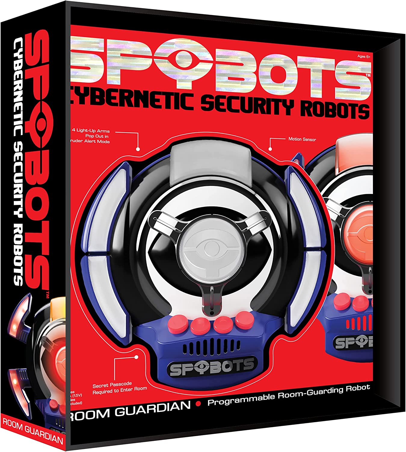 NSI International SpyBots Room Guardian - security robot! Motion activated. Fun Boys gadget toys. Ideal christmas/birthday present. Suitable from 6 years. (68404
