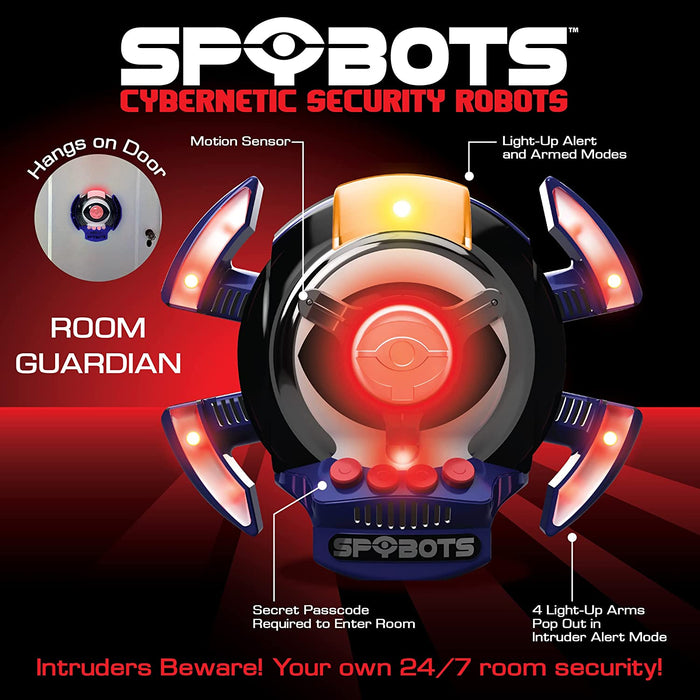 NSI International SpyBots Room Guardian - security robot! Motion activated. Fun Boys gadget toys. Ideal christmas/birthday present. Suitable from 6 years. (68404