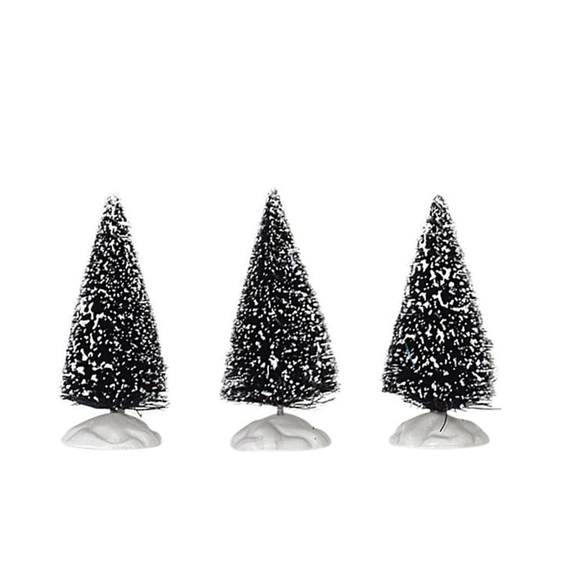 Lemax Christmas Village Bristle Tree Set Of 3 Mini - 04763