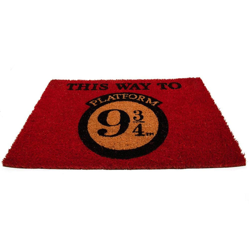 Harry Potter Coir Platform 9 3/4 Door Mat (40cm x 1.5cm x 60cm) (Red/Gold/Black