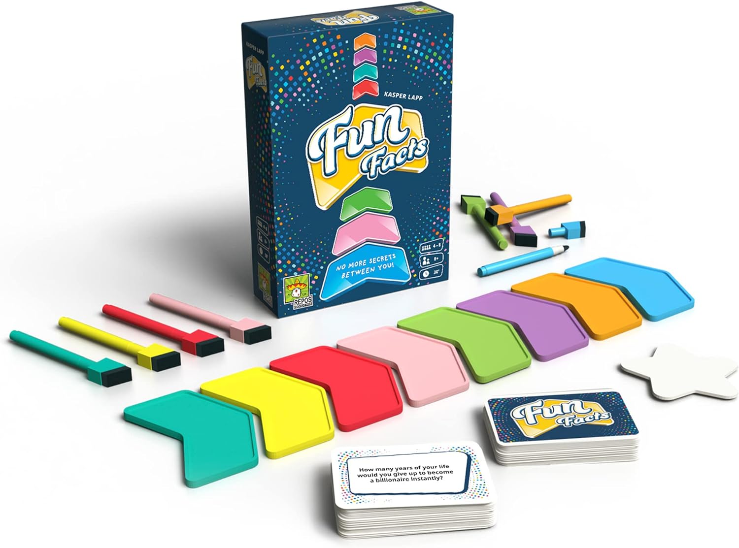 Repos Production | Fun Facts | Cooperative Party Game | Ages 8+ | 4-8 Players |30 Minutes Average Playing Time