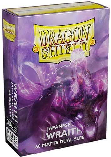 Arcane Tinmen Dragon Shield – Matte Japanese Dual Wraith Alaria: Righteous (Purple) 100 CT Size Card Sleeves - MTG Smooth & Tough Compatible with Pokemon Magic The Gathering (AT-15156