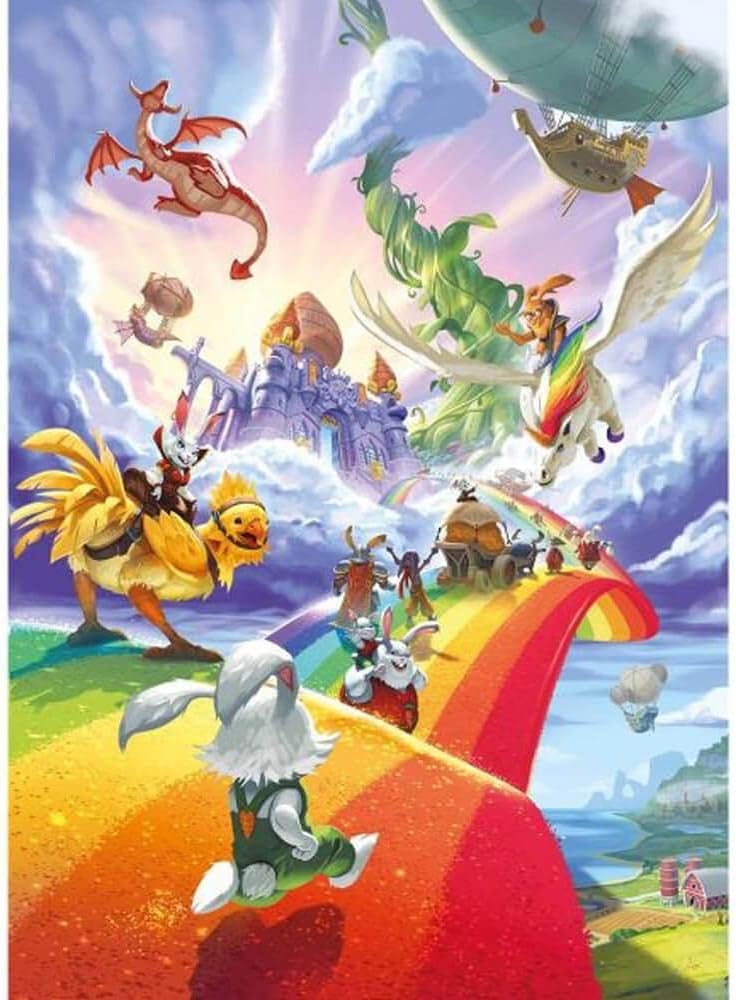 Iello | Puzzle Twist: Bunny Kingdom in the Sky - (1,000 Pieces) | Jigsaw Puzzle | Ages 14+ | 1+ Players