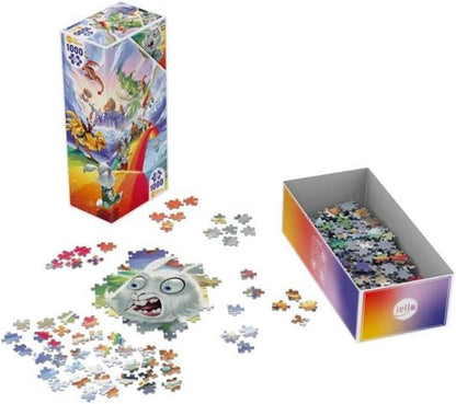 Iello | Puzzle Twist: Bunny Kingdom in the Sky - (1,000 Pieces) | Jigsaw Puzzle | Ages 14+ | 1+ Players
