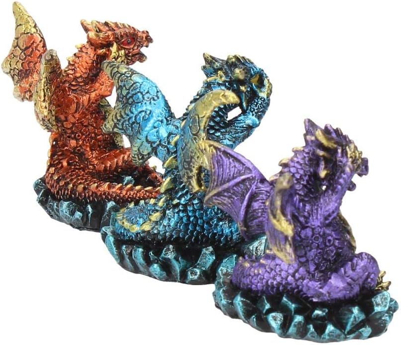 Nemesis Now Three Wise Dragons Figurine 13cm Metallic Multi-coloured