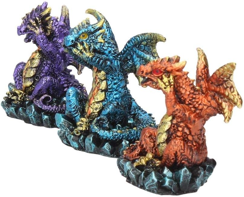 Nemesis Now Three Wise Dragons Figurine 13cm Metallic Multi-coloured