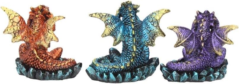 Nemesis Now Three Wise Dragons Figurine 13cm Metallic Multi-coloured