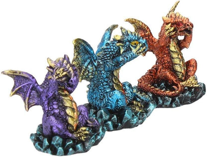 Nemesis Now Three Wise Dragons Figurine 13cm Metallic Multi-coloured