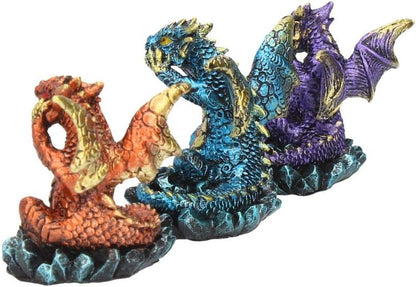 Nemesis Now Three Wise Dragons Figurine 13cm Metallic Multi-coloured