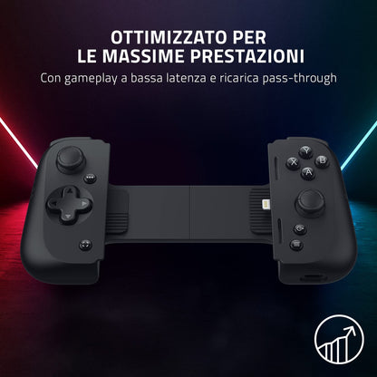 Razer Kishi V2 for iPhone - Mobile Gaming Controller (Universal Fit with Extendable Bridge, Stream PC and Console Games, Ergonomic Design, Powered by the Razer Nexus App