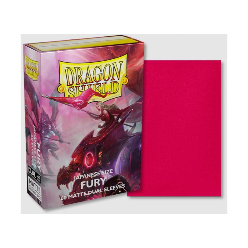 Dragon Shield – Matte Japanese Dual Fury Alaria Commonwealth Champion (Fuchsia) 100 CT Japanese Size Card Sleeves - MTG Card Sleeves Smooth & Tough - Compatible with Pokemon & Magic The Gathering