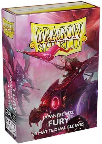 Dragon Shield – Matte Japanese Dual Fury Alaria Commonwealth Champion (Fuchsia) 100 CT Japanese Size Card Sleeves - MTG Card Sleeves Smooth & Tough - Compatible with Pokemon & Magic The Gathering