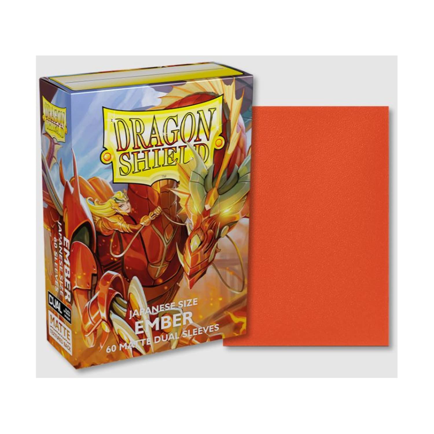 Arcane Tinmen Dragon Shield Matte Japanese Dual Ember Alaria Card Sleeves, 100 CT, MTG & Pokemon Compatible, PVC-free, 120 μm, Japanese Size 59x86 mm