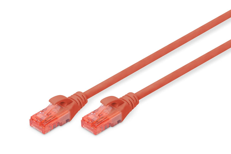 DIGITUS LAN Cable Cat 6-5m - CCA Network Cable with RJ45 - U/UTP Unshielded - Compatible with Cat 6A & Cat 5e