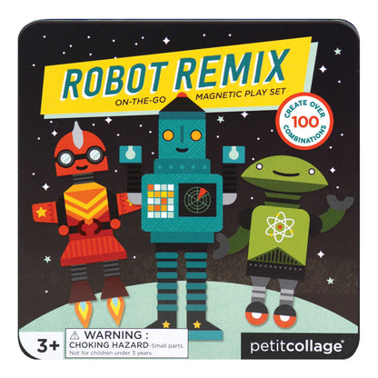 Petit Collage | Magnets | Game On The Go Robot