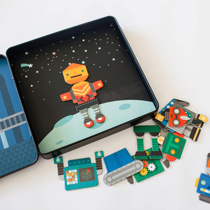 Petit Collage | Magnets | Game On The Go Robot