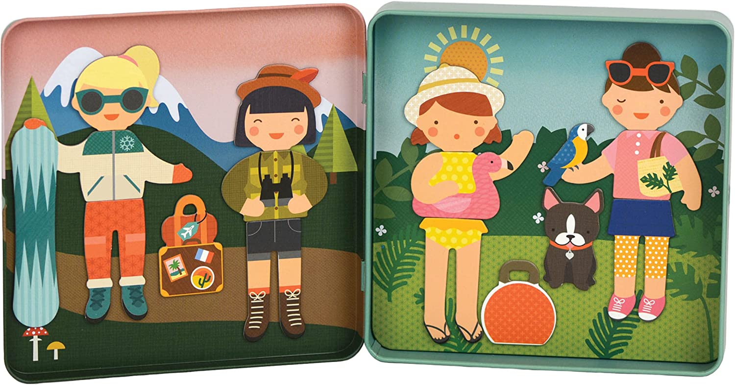 Petit Collage | Magnets | Game On The Go Girl Travel