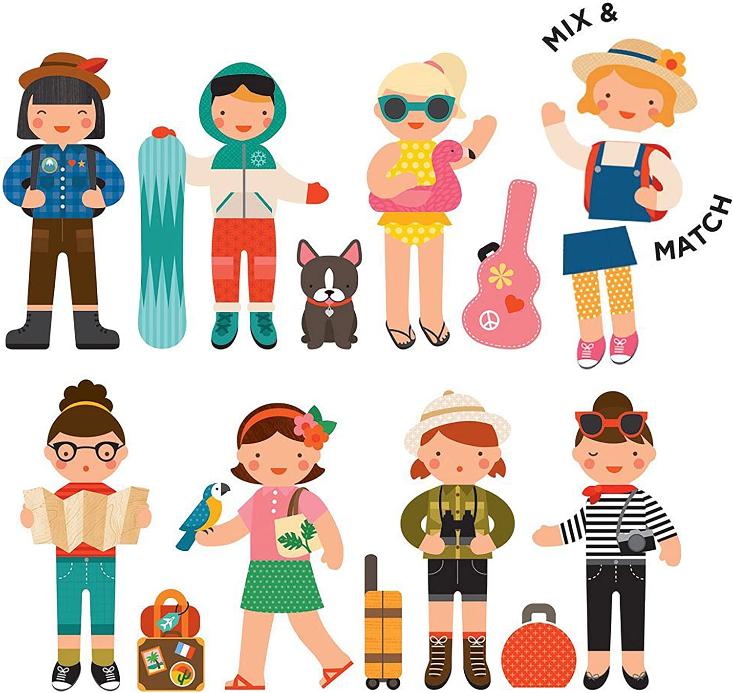 Petit Collage | Magnets | Game On The Go Girl Travel