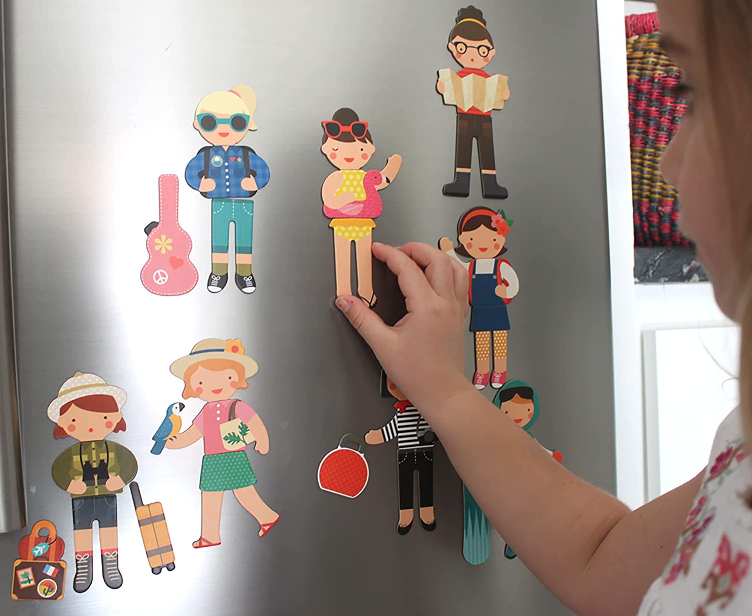 Petit Collage | Magnets | Game On The Go Girl Travel