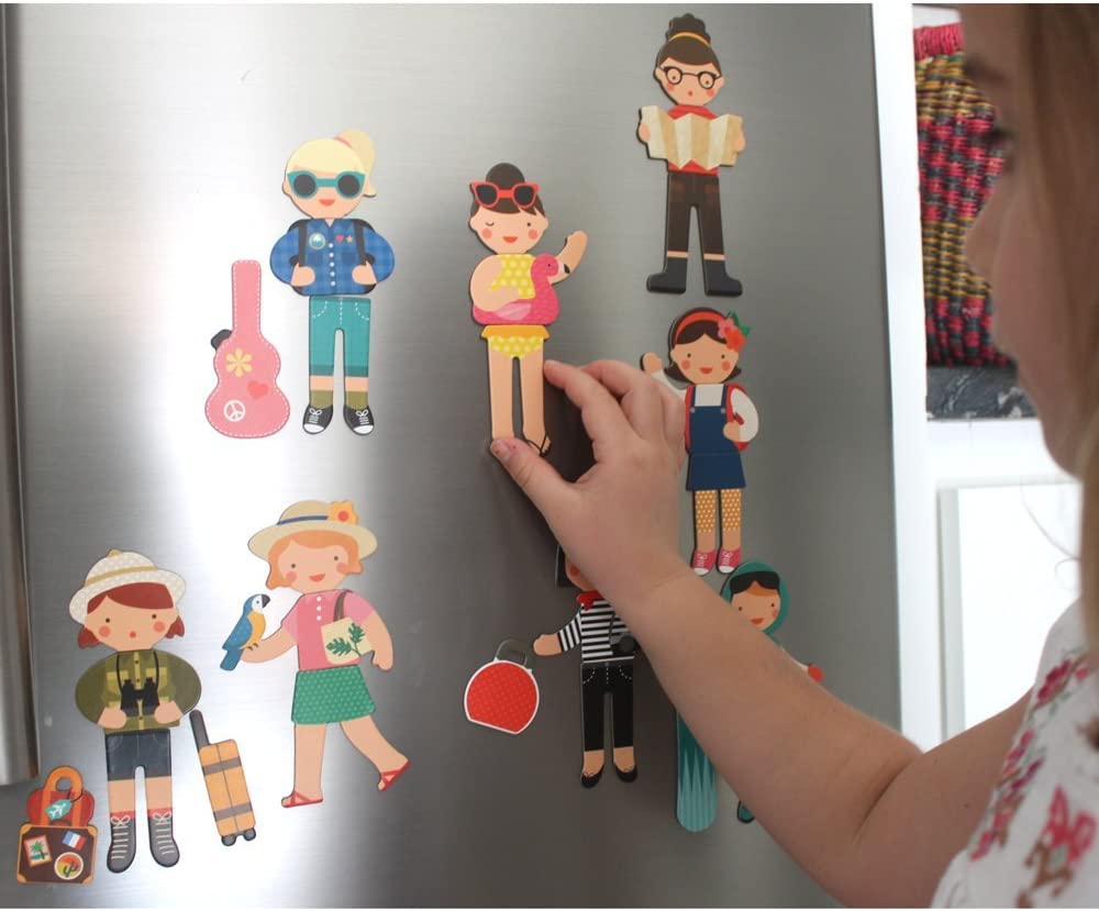 Petit Collage | Magnets | Game On The Go Girl Travel