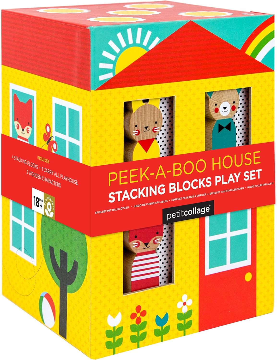 Peek-A-Boo House Stacking Blocks Play Set