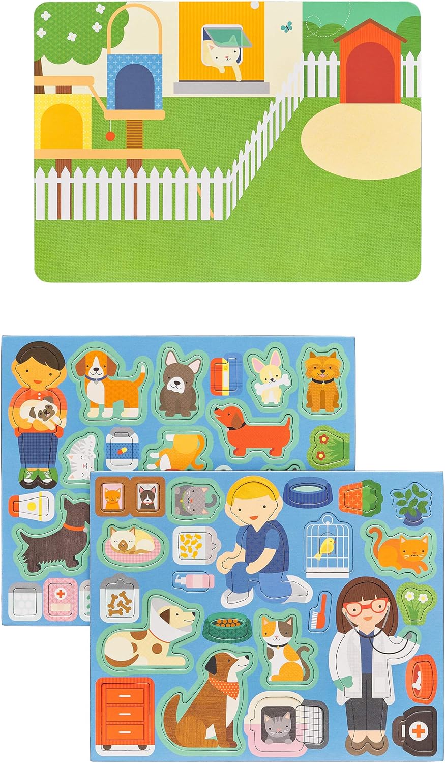 Pet Hospital Magnetic Play Scene, multicolor