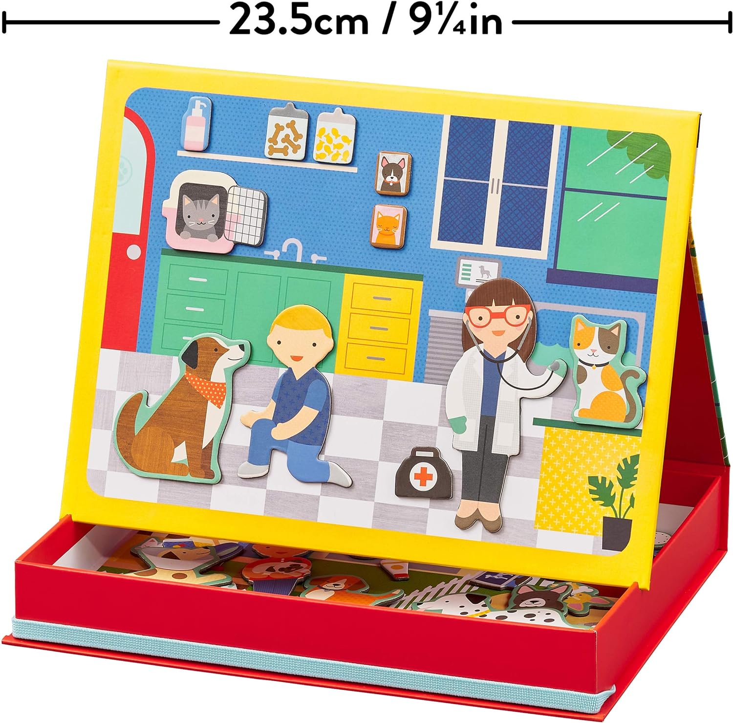 Pet Hospital Magnetic Play Scene, multicolor
