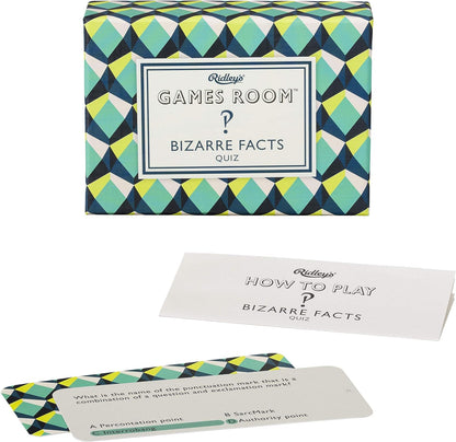 Ridley’s Bizarre Facts Trivia Card Game – Quiz Game for Kids and Adults – 2+ Players – Includes 140 Unique Questions Cards – Fun Family Game – Makes a Great Gift Trivia Bizarre Facts