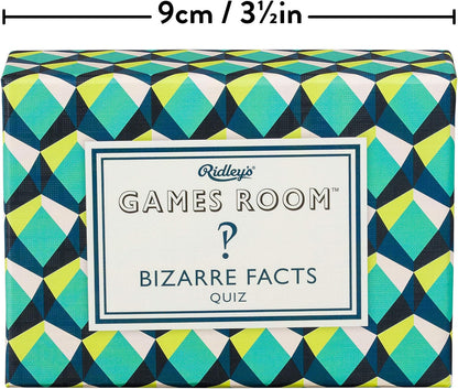 Ridley’s Bizarre Facts Trivia Card Game – Quiz Game for Kids and Adults – 2+ Players – Includes 140 Unique Questions Cards – Fun Family Game – Makes a Great Gift Trivia Bizarre Facts