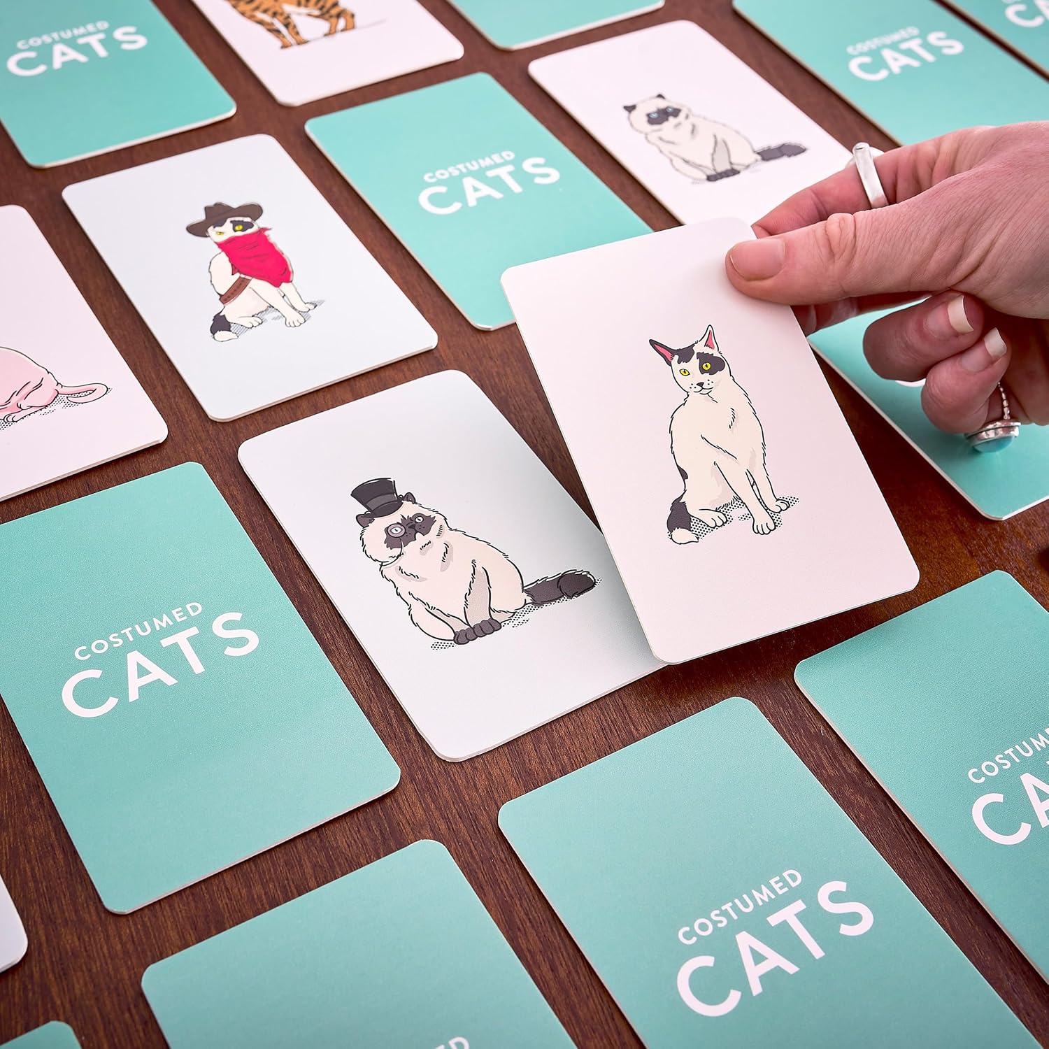 Ridley’s Costume Cats Memory Game – Includes 50 Matching Cards and Instructions – Memory Card Game Featuring Well-Dressed Cats – Fun for All Ages, Makes a Great Gift Idea Memo Game Costume Cats