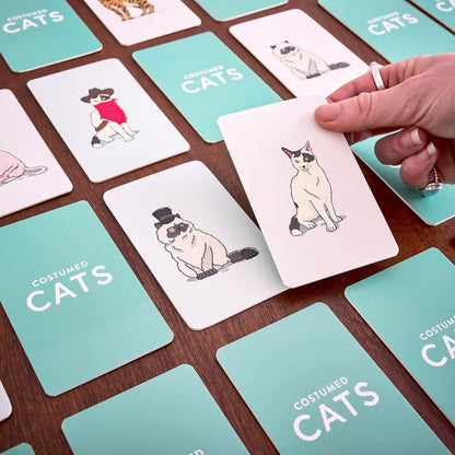 Ridley’s Costume Cats Memory Game – Includes 50 Matching Cards and Instructions – Memory Card Game Featuring Well-Dressed Cats – Fun for All Ages, Makes a Great Gift Idea Memo Game Costume Cats