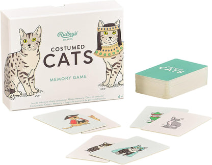 Ridley’s Costume Cats Memory Game – Includes 50 Matching Cards and Instructions – Memory Card Game Featuring Well-Dressed Cats – Fun for All Ages, Makes a Great Gift Idea Memo Game Costume Cats