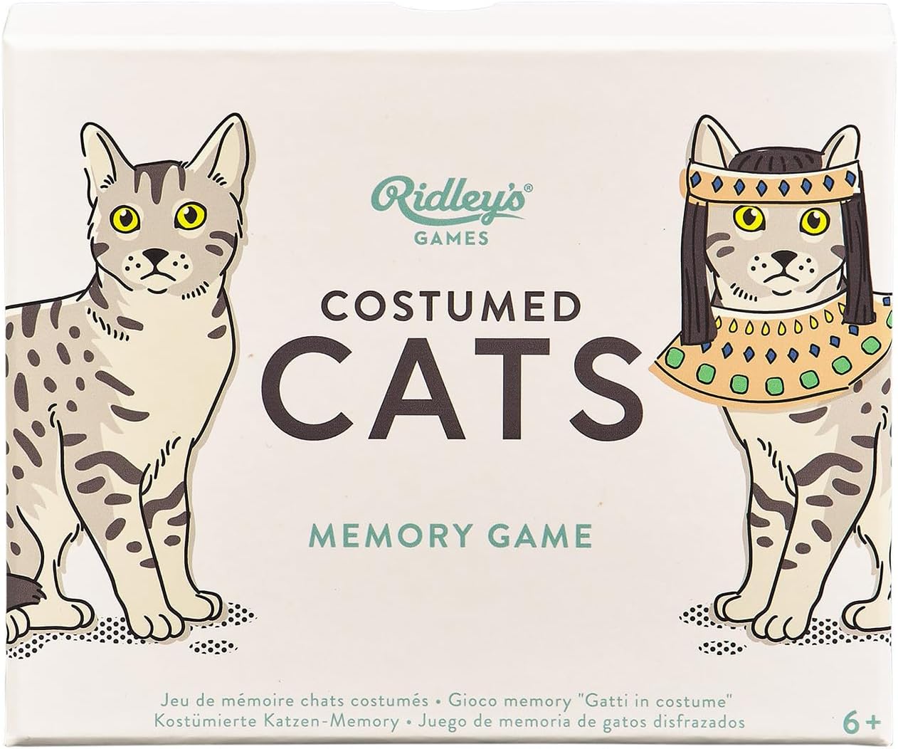 Ridley’s Costume Cats Memory Game – Includes 50 Matching Cards and Instructions – Memory Card Game Featuring Well-Dressed Cats – Fun for All Ages, Makes a Great Gift Idea Memo Game Costume Cats