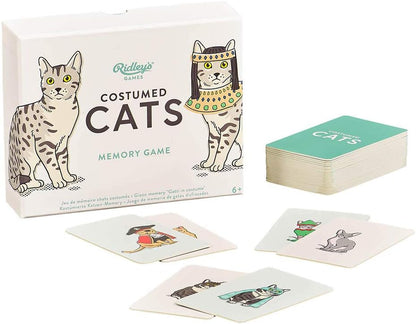 Ridley’s Costume Cats Memory Game – Includes 50 Matching Cards and Instructions – Memory Card Game Featuring Well-Dressed Cats – Fun for All Ages, Makes a Great Gift Idea Memo Game Costume Cats