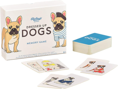 Ridley’s Dressed Up Dogs Memory Game – Includes 50 Matching Cards and Instructions – Memory Card Game Featuring Well-Dressed Dogs – Fun for All Ages, Makes a Great Gift Idea Memo Game Dressed Up Dogs