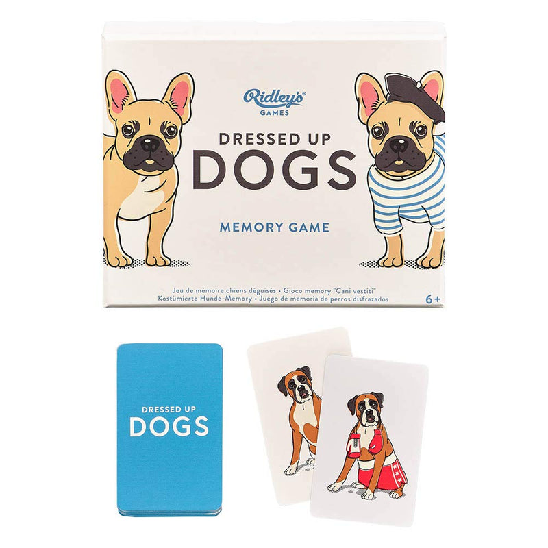Ridley’s Dressed Up Dogs Memory Game – Includes 50 Matching Cards and Instructions – Memory Card Game Featuring Well-Dressed Dogs – Fun for All Ages, Makes a Great Gift Idea Memo Game Dressed Up Dogs