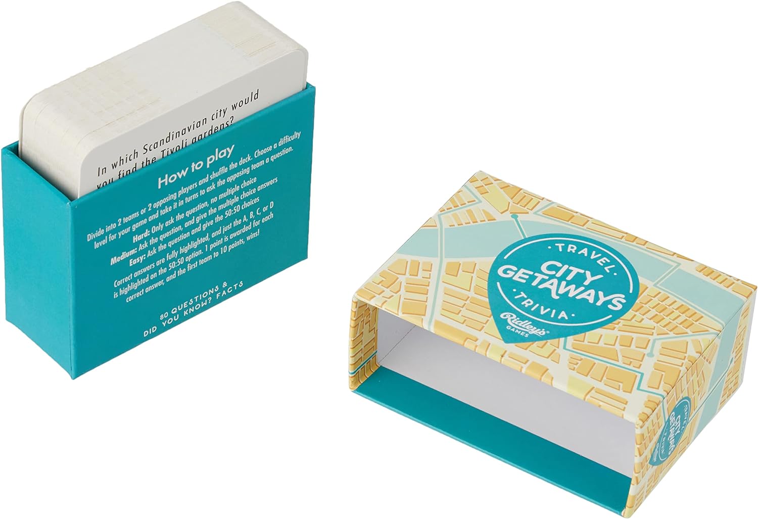 Ridley's Games QUZ013 City Getaway Trivia Game, Multi
