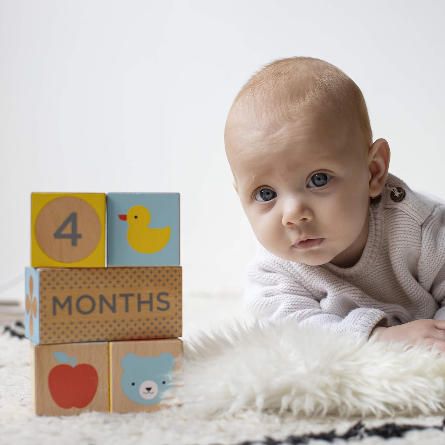 Petit Collage PTC468 Baby Milestone Blocks