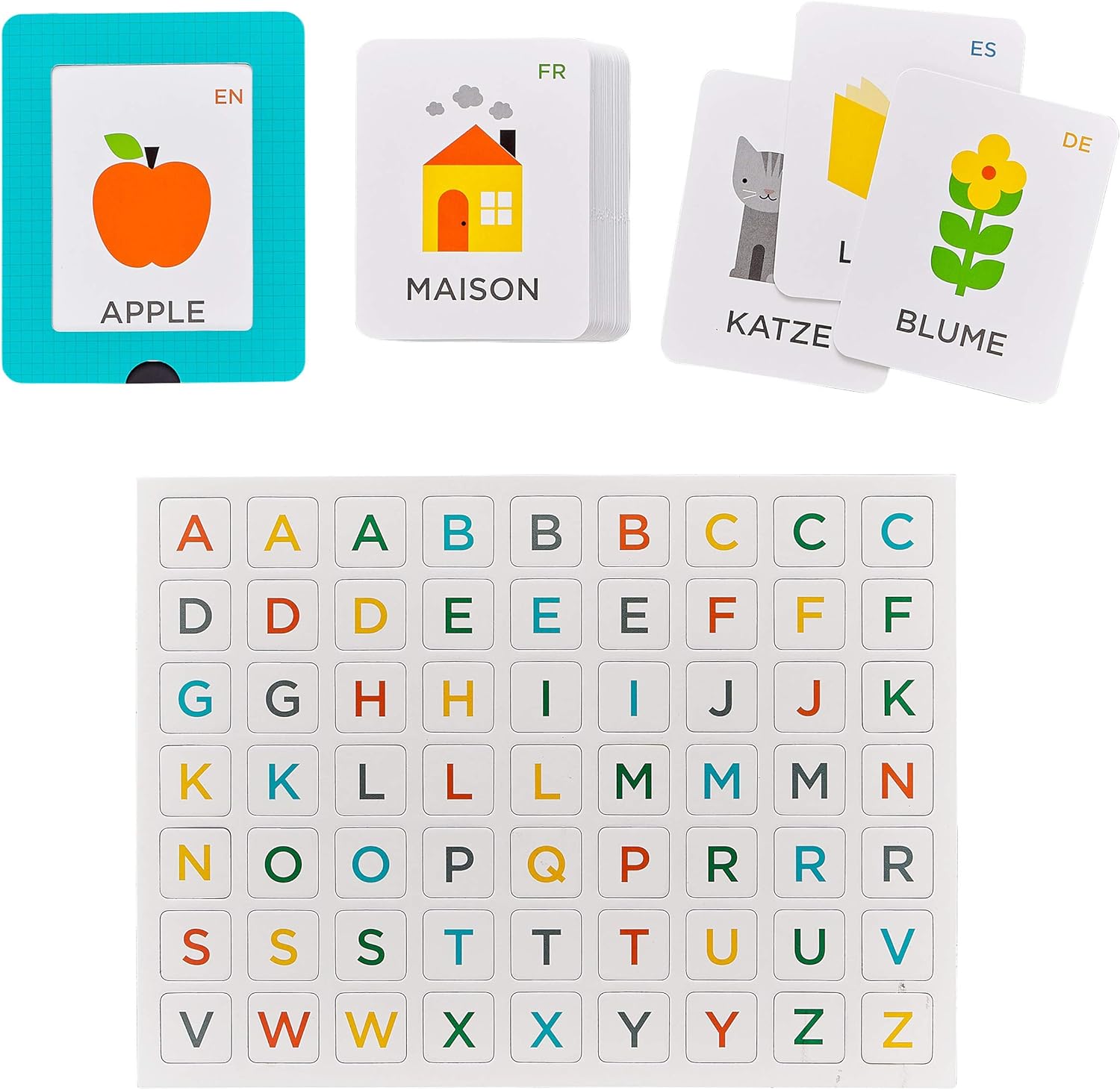 PETIT COLLAGE- Alphabet Magnetic Play & Learn Puzzle de Encajes, Multicolor, Large (PTC504