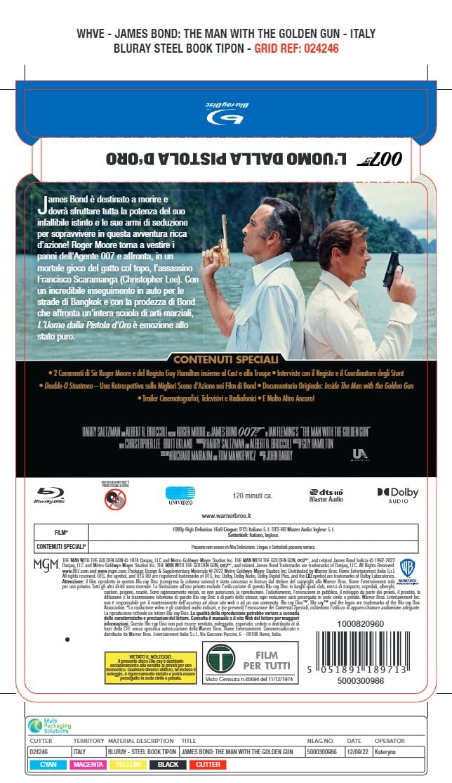007 L'UOMO DALLA PISTOLA D'ORO - Steelbook (BS