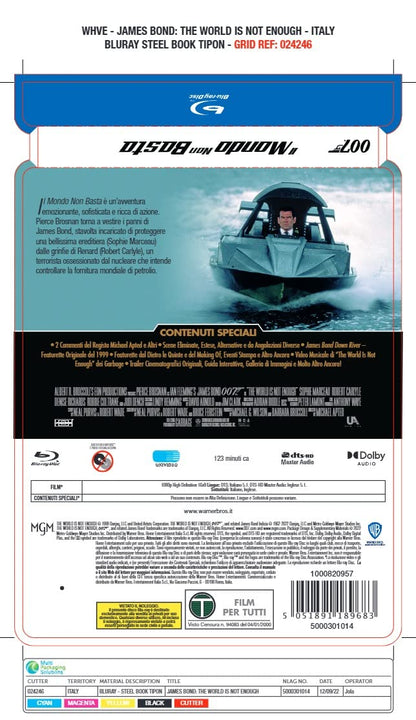 007 IL MONDO NON BASTA - Steelbook (BS