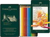 Faber-Castell Tin Of 12 Polychromos Blendable, Lightfast Drawing And Colouring Pencils For Artists, Beginners, Professionals, Students, Crafts, Colouring Books, Artwork, Soft Waterproof Oil Chalk Lead