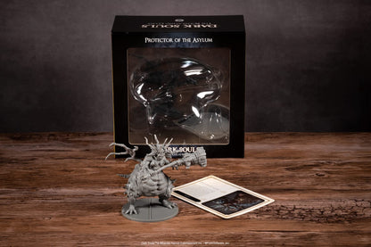 Dark Souls The Role Playing Game: Protector de Las miniaturas de Asilo y Cartas estadísticas. DND, RPG, D&D, Dungeons & Dragons. Compatible con 5E