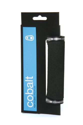 CRANKBROTHERS Cobalt Lock-On Bike Grips - Dual Clamp, XC/Trail Handlebar Grips Silver
