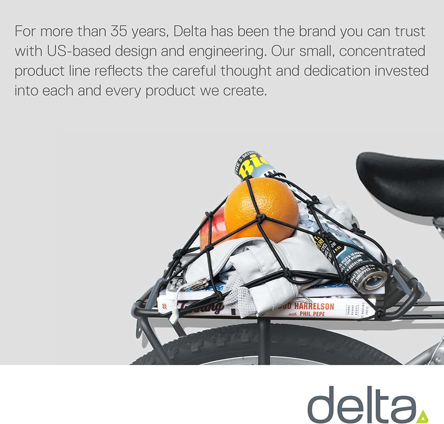 Delta Unisex Cargo Net with Hooks, Black